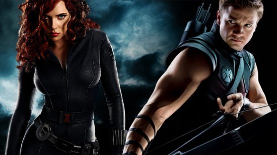 avengers hawkeye and black widow