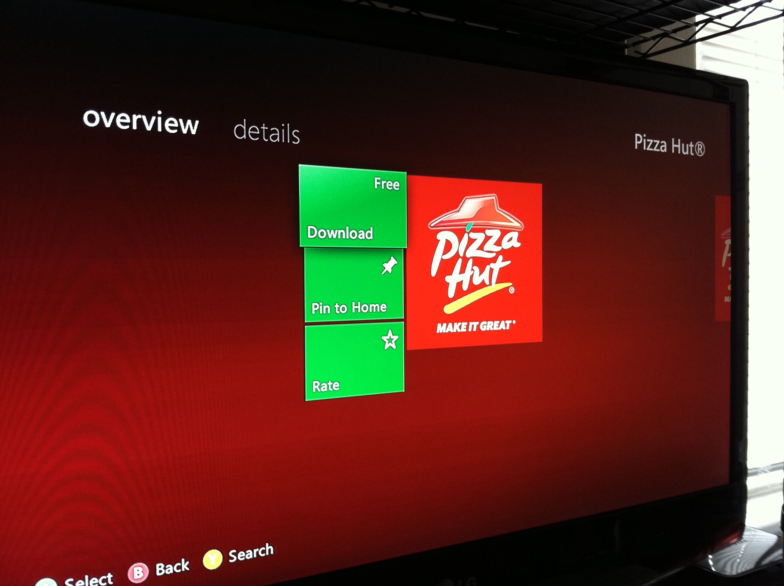 Order From Your Xbox Pizza Hut Brings App to Xbox 360